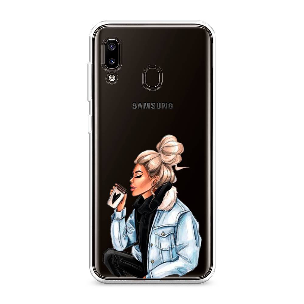 фото Силиконовый чехол "cute girl" на samsung galaxy a20 awog