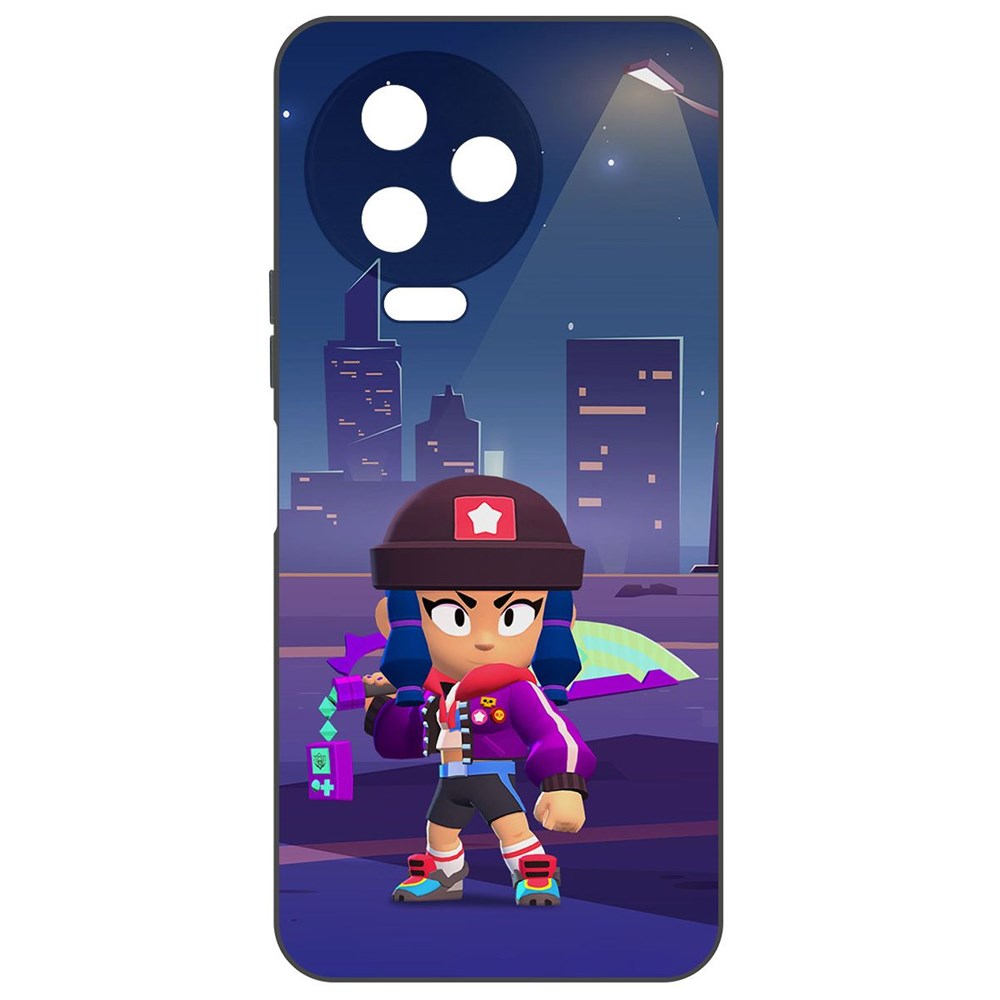

Чехол-накладка Софт Brawl Stars - Героиня Биби для Infinix Note 12 2023 (G99), Черный