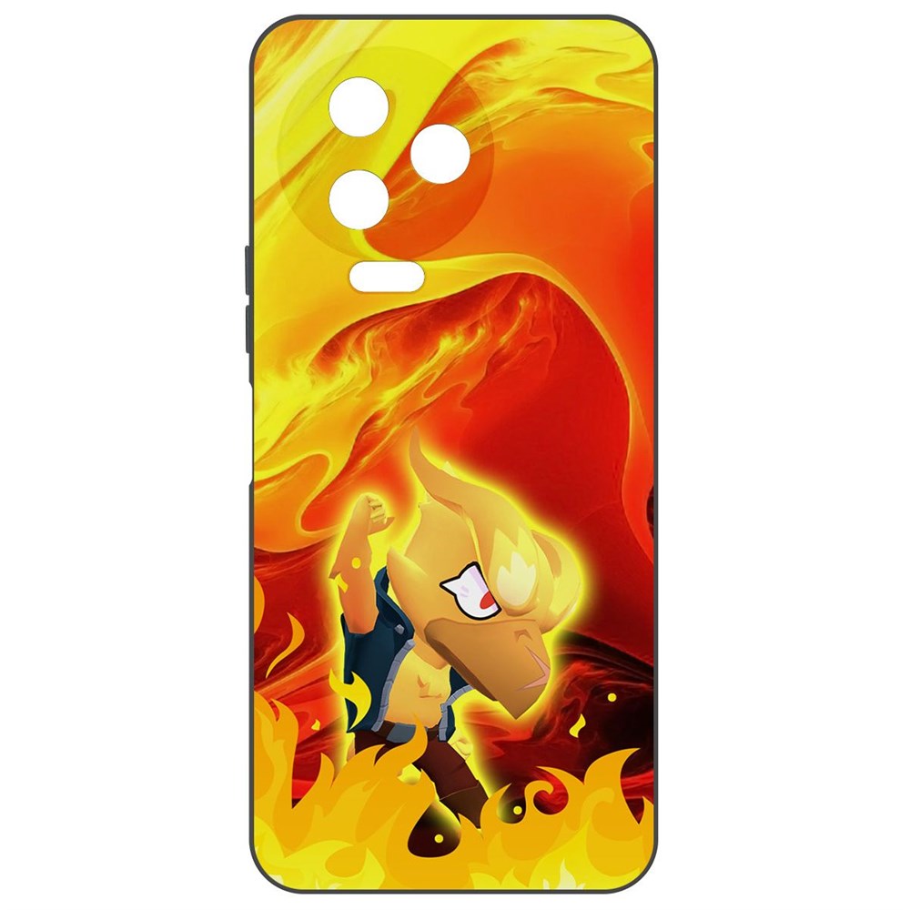 

Чехол-накладка Софт Brawl Stars - Ворон-Феникс для Infinix Note 12 2023 (G99), Черный