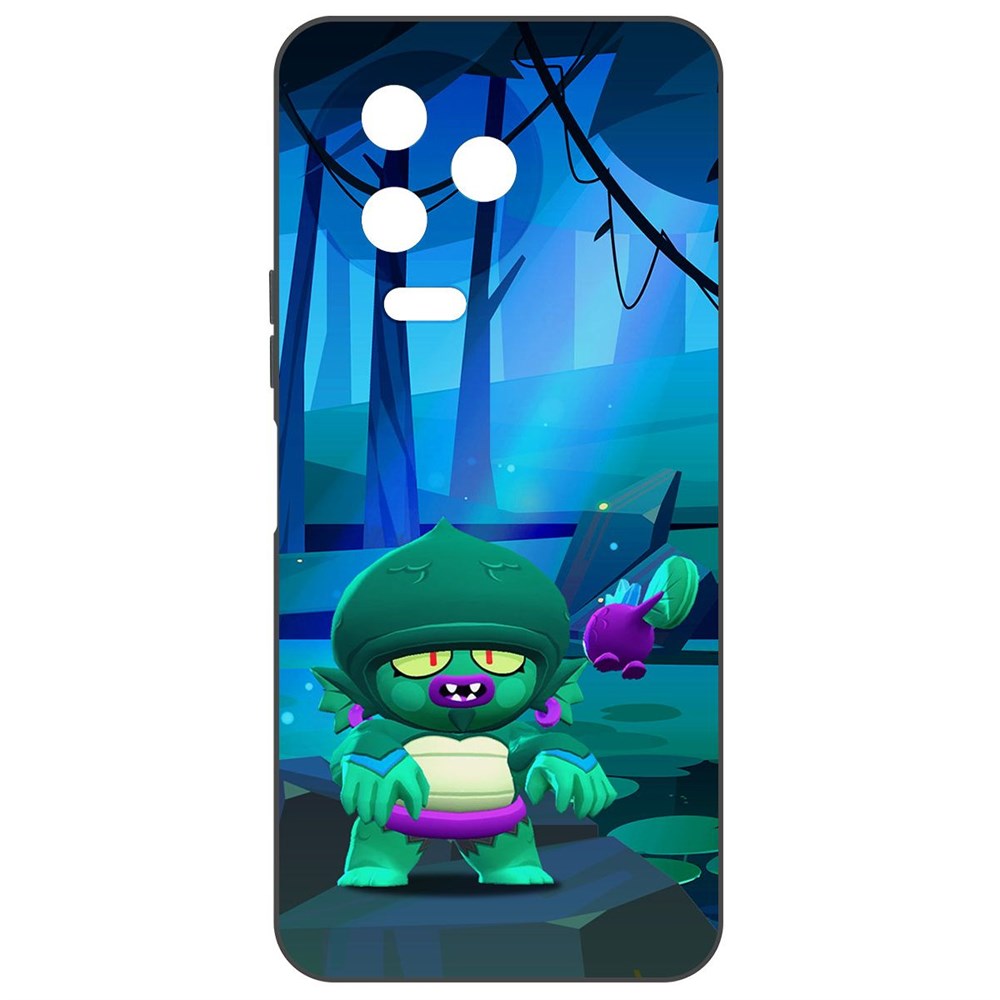 

Чехол-накладка Софт Brawl Stars - Болотный Джин для Infinix Note 12 2023 (G99), Черный