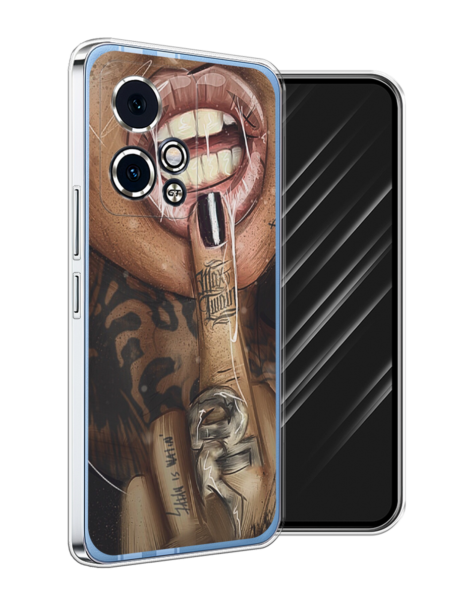 

Чехол Awog на Honor 90 GT "Девушка с татуировками", Бежевый;розовый;черный, 6123450-1