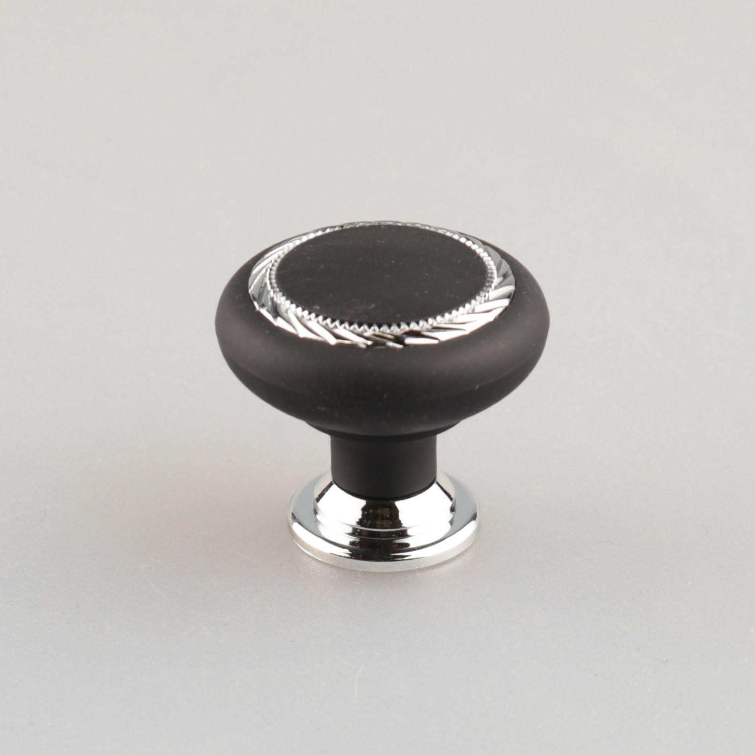 Ручка-кнопка мебельная BRANTEК 1-01 606788 черный ручка для шкафов 1 предмет ручка скоба brante