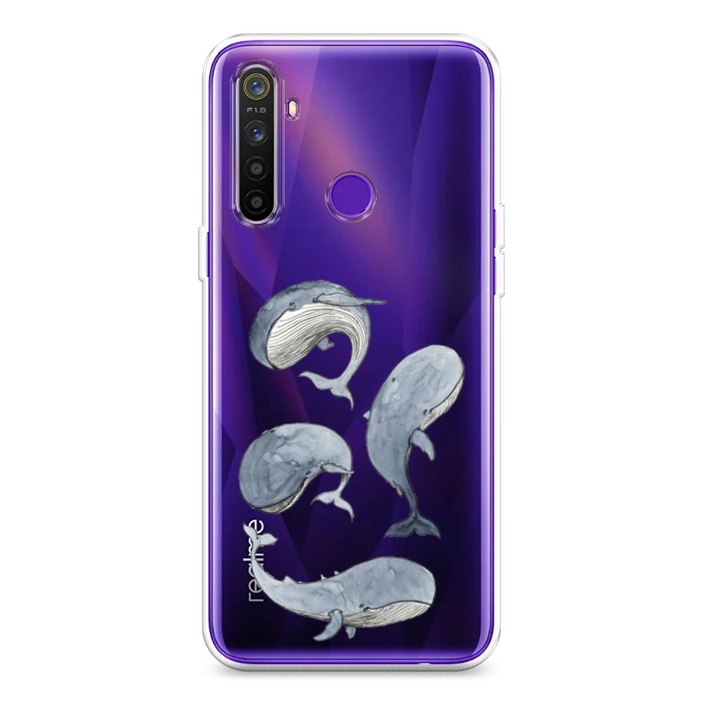 

Чехол Awog на Realme 5 "Киты", Разноцветный, 251550-1