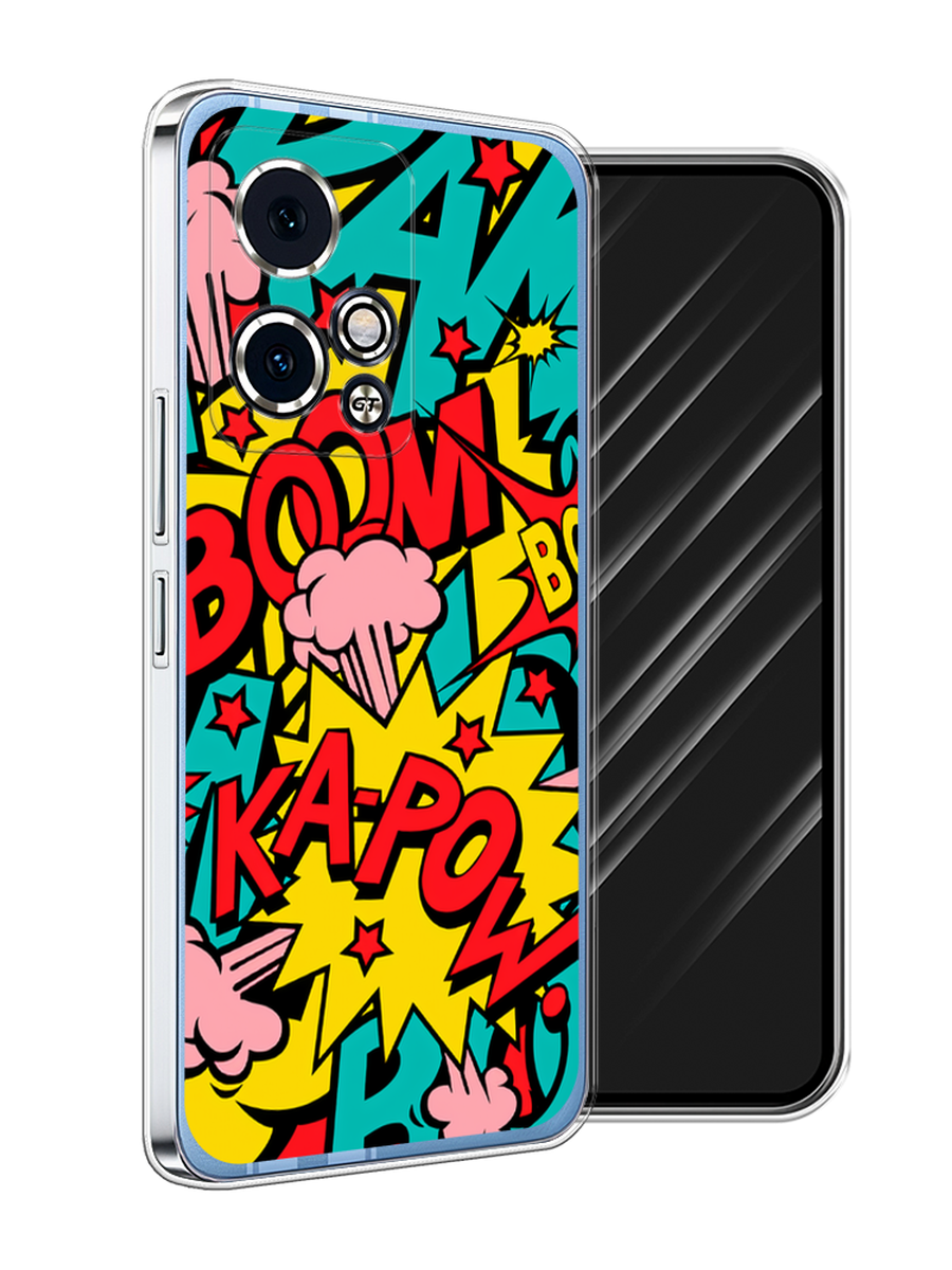 

Чехол Awog на Honor 90 GT "Постер pop art", Бирюзовый;желтый;красный, 6123450-1