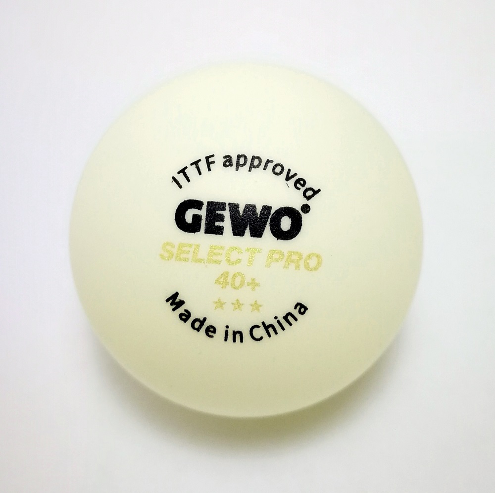 Мячи для настольного тенниса GEWO Select Pro 40+*** 6er 6 ШТУК