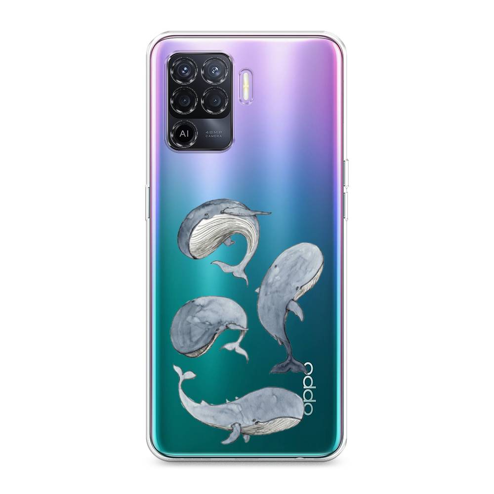 

Чехол Awog на Oppo Reno 5 Lite "Киты", Разноцветный, 255150-1