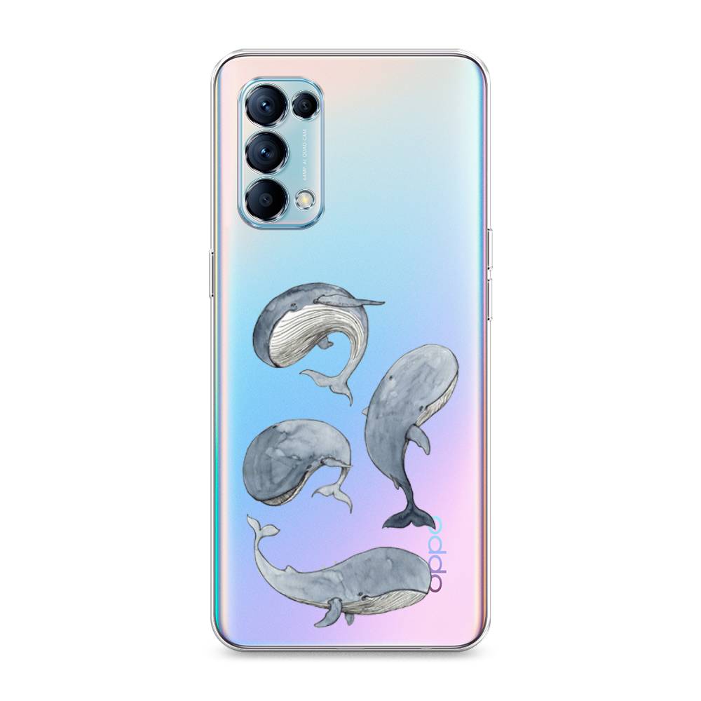 

Чехол Awog на Oppo Reno 5 "Киты", Разноцветный, 255250-1
