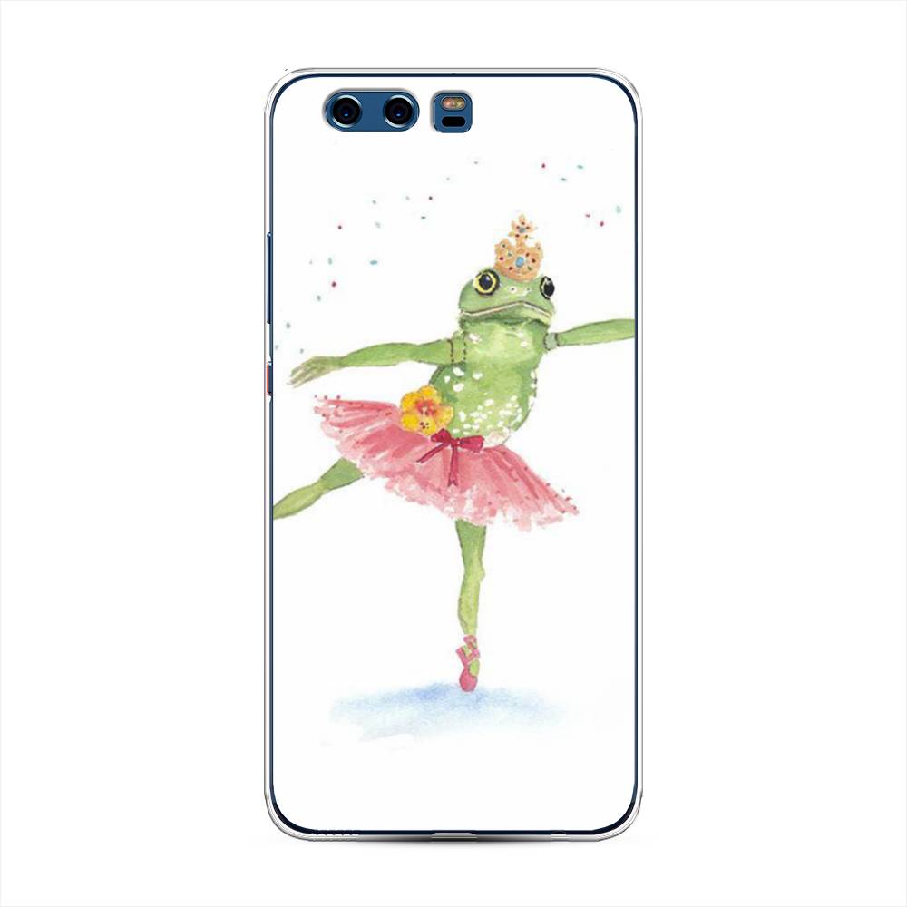 

Чехол для Huawei P10 Plus "Лягушка-балерина", Зеленый, 62350-4