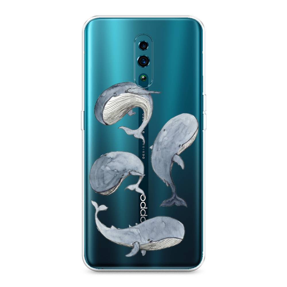 

Чехол Awog на Oppo Reno "Киты", Разноцветный, 250750-1