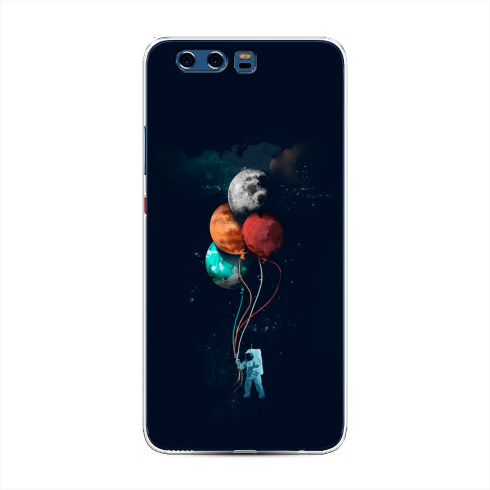 

Чехол для Huawei P10 Plus "Космонавт с шариками", Разноцветный, 62350-4
