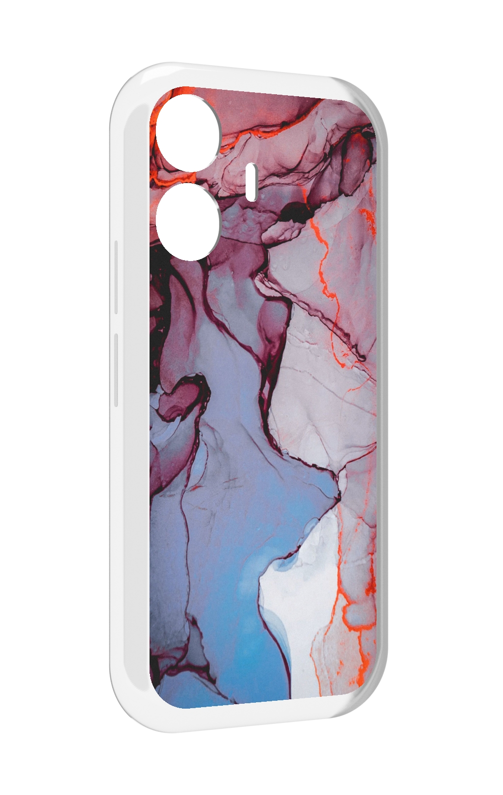 

Чехол MyPads мраморный рисунок для Vivo Y77E / Vivo iQOO Z6 Lite, Прозрачный, Tocco