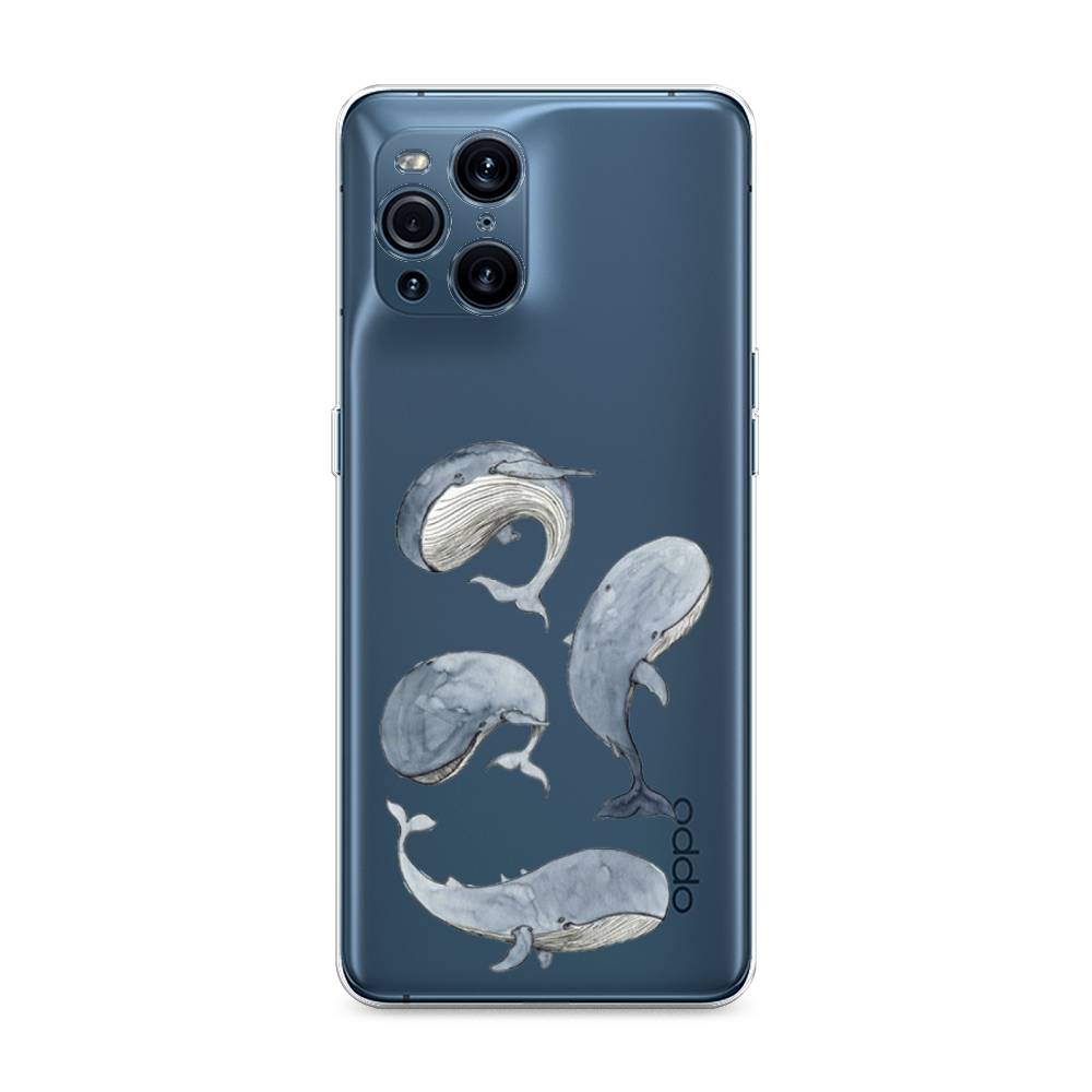 

Чехол Awog на Oppo Find X3 Pro "Киты", Разноцветный, 255750-1
