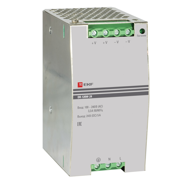 фото Блок питания 24в dr-120w-24 ekf proxima