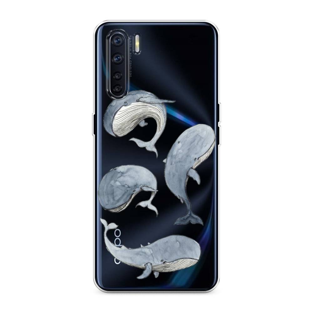 

Чехол Awog на Oppo A91/Reno 3 "Киты", Разноцветный, 254250-1