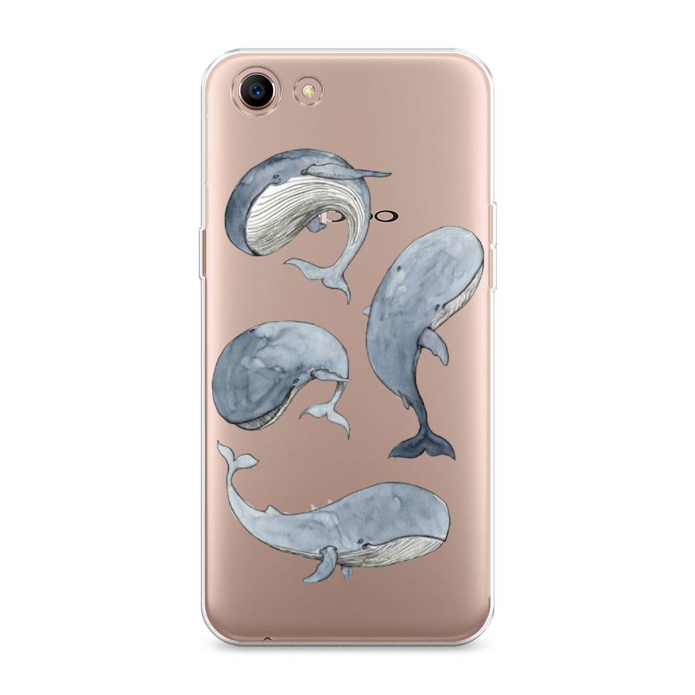 

Чехол Awog на Oppo A83 "Киты", Разноцветный, 250150-1