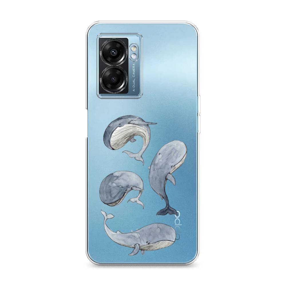 

Чехол Awog на Oppo A57 5G/A56s/OnePlus Nord N300 5G "Киты", Разноцветный, 2510250-1