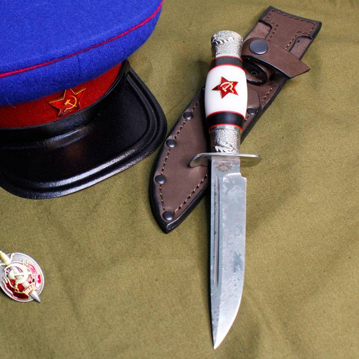 

Нож Финка НКВД "Дзержинский" (кованый, Сталь Х12МФ), Серебристый, d073124283933