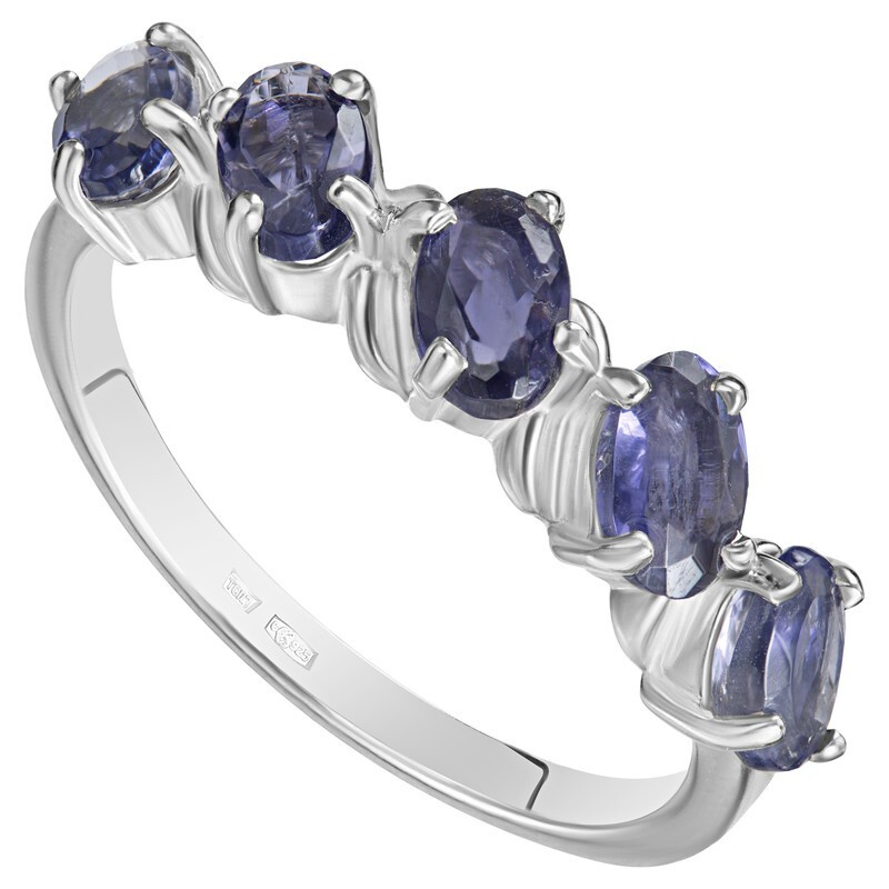 

Кольцо из серебра с иолитом р. , LAZURIT-ONLINE 8001PD, 8001PD