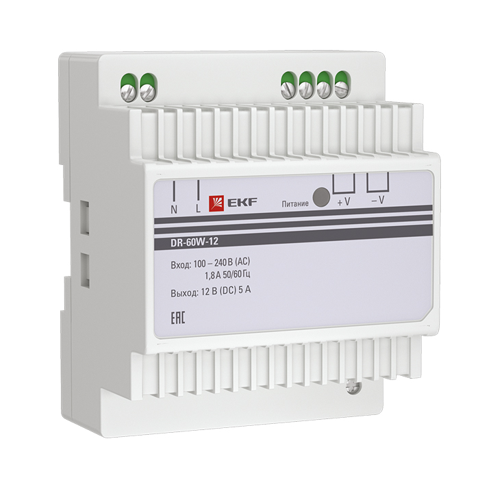 фото Блок питания 12в dr-60w-12 ekf proxima