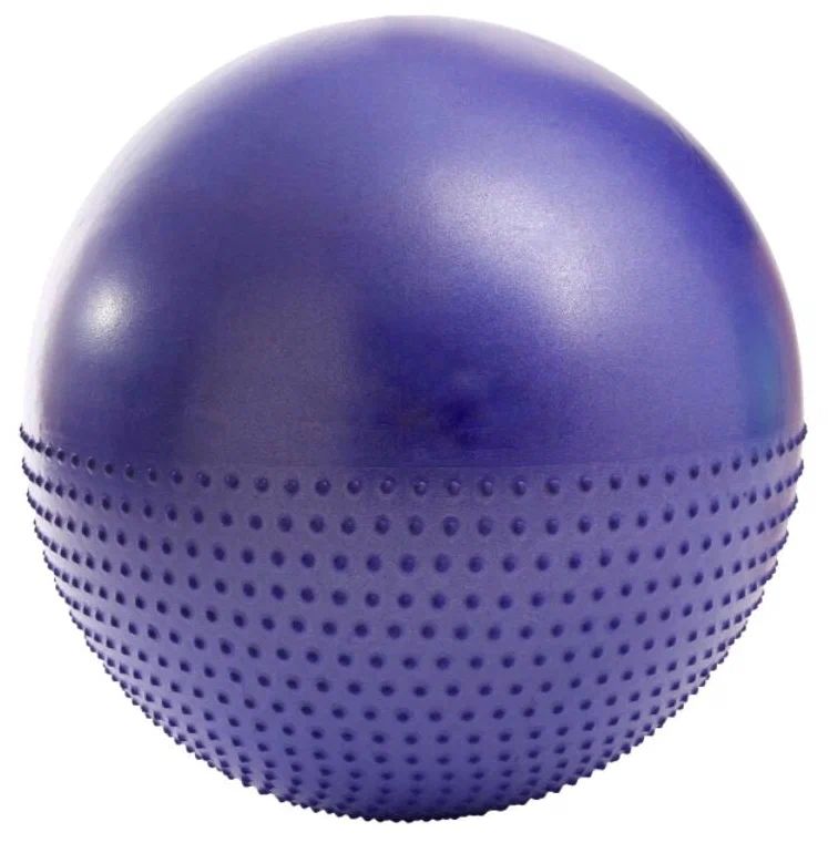 Мяч гимнастический Фитбол Sportage полумассажный 75 см 1000гр (с насосом) Фиолетовый