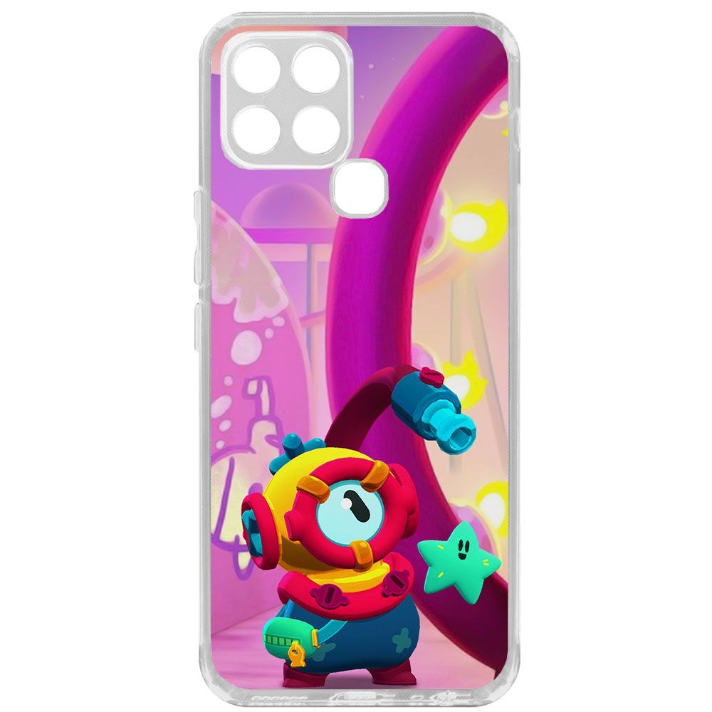 Чехол-накладка Brawl Stars-Отис для INFINIX Smart 6