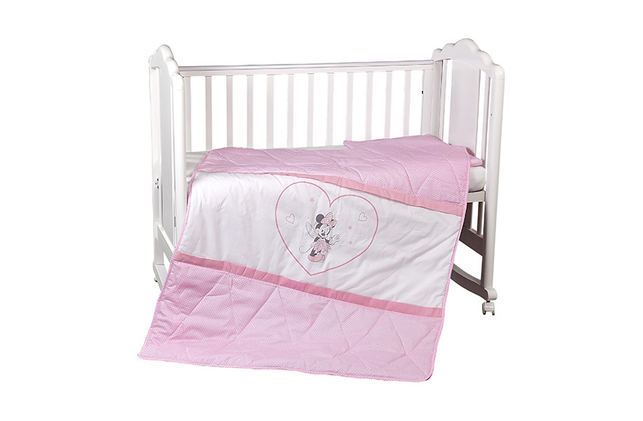 фото Комплект постельного белья polini kids disney baby минни маус, розовый