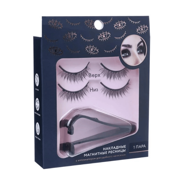 

Накладные ресницы магнитные с аппликатором, Черный