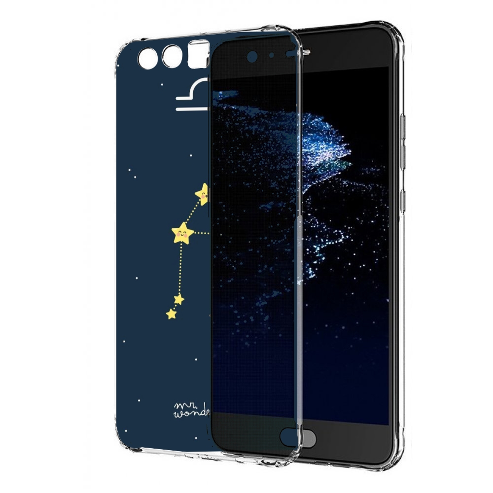

Чехол бампер MyPads знак-зодиака-весы-1 для Huawei P10 Plus прот, Прозрачный, Tocco