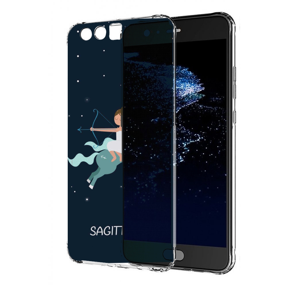 

Чехол бампер MyPads знак зодиака стрелец 5 для Huawei P10 Plus п, Прозрачный, Tocco
