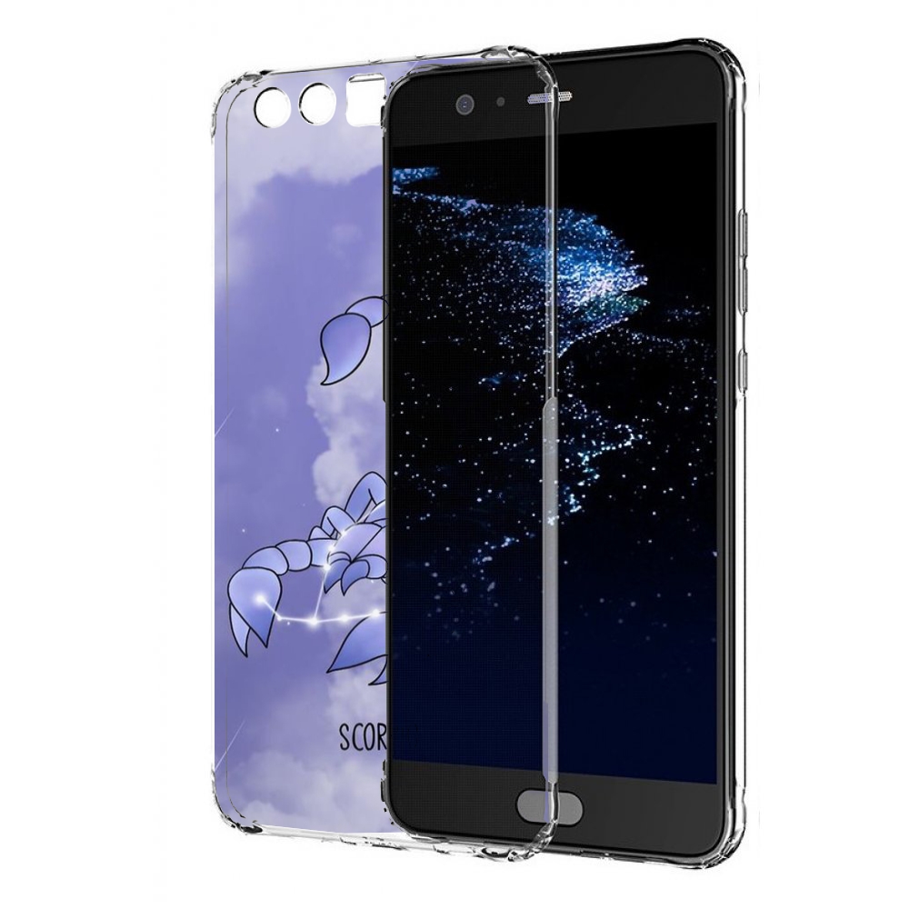 Чехол бампер MyPads знак зодиака скорпион 2 для Huawei P10 Plus
