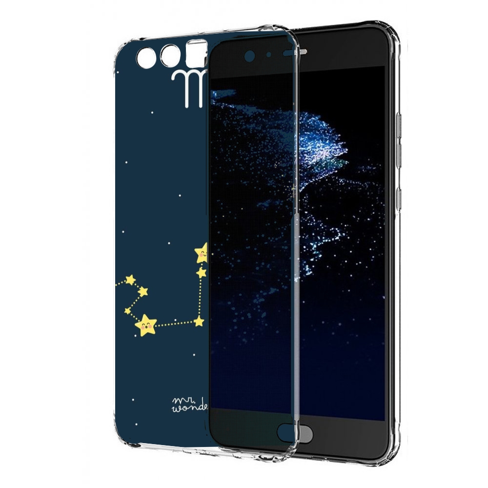 

Чехол бампер MyPads знак зодиака скорпион 1 для Huawei P10 Plus, Прозрачный, Tocco