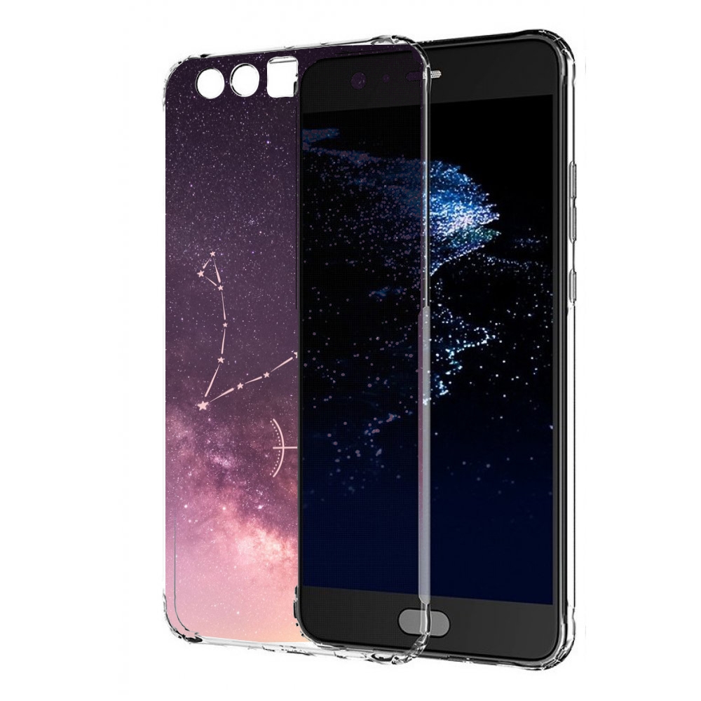 

Чехол бампер MyPads знак зодиака рыбы 5 для Huawei P10 Plus прот, Прозрачный, Tocco
