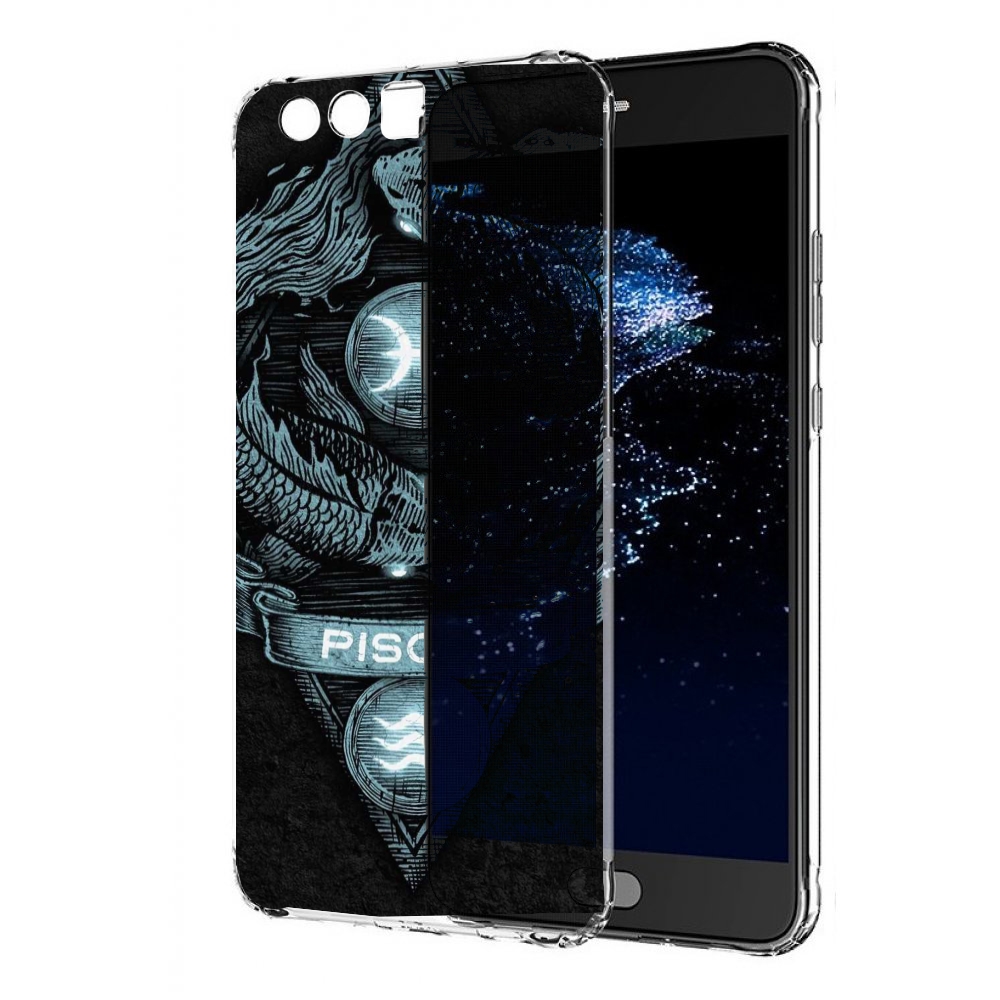

Чехол бампер MyPads знак зодиака рыбы 4 для Huawei P10 Plus прот, Прозрачный, Tocco