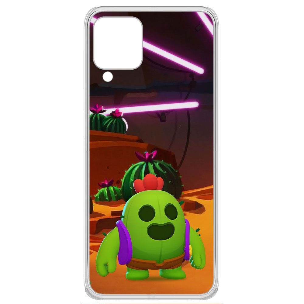 

Чехол-накладка Brawl Stars-Спайк для Samsung Galaxy M22 (M225), Прозрачный