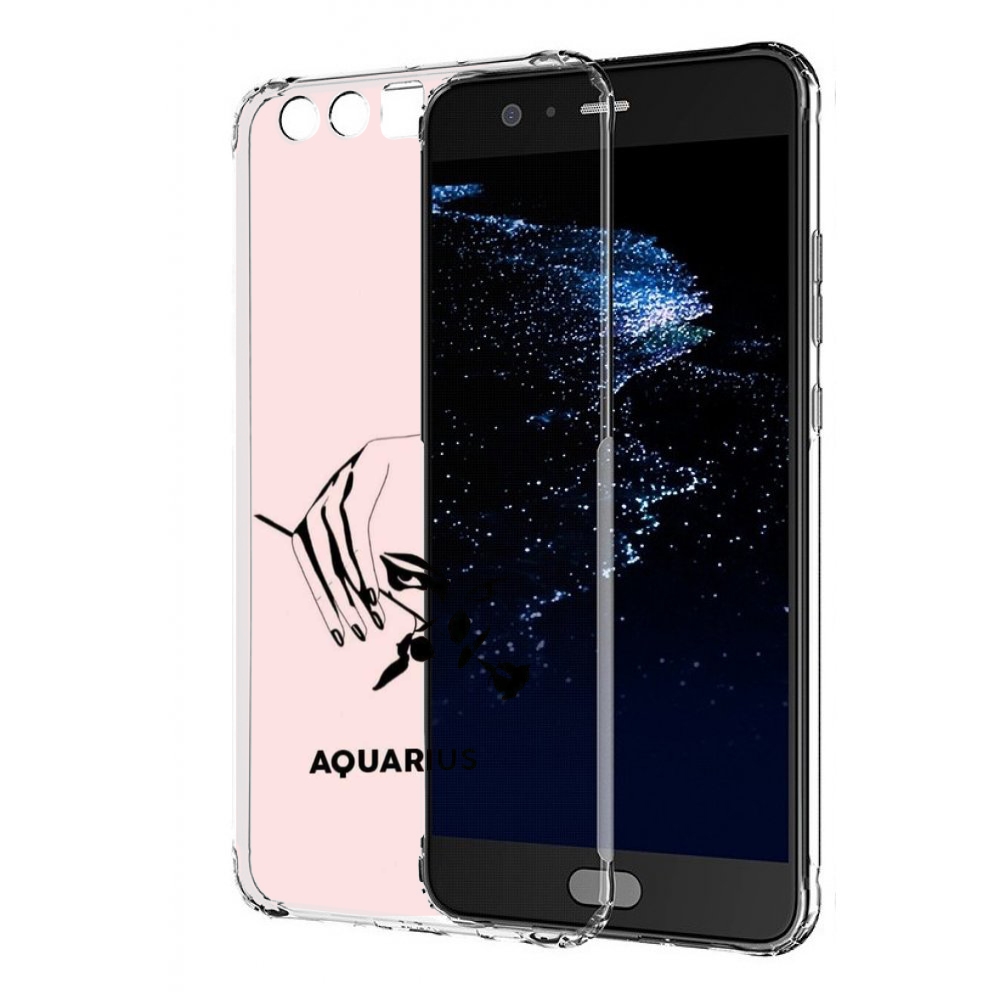 

Чехол бампер MyPads знак зодиака водолеи 3 для Huawei P10 Plus, Прозрачный, Tocco