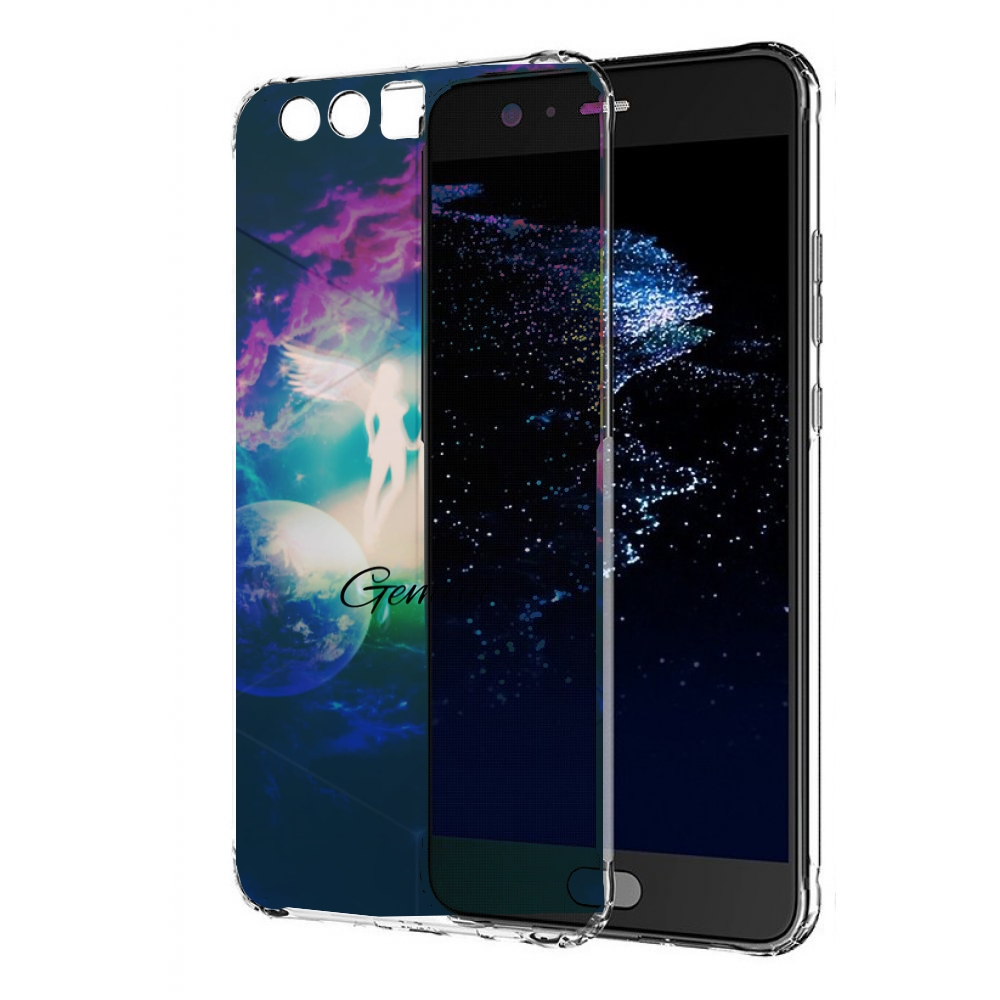 

Чехол бампер MyPads знак зодиака близнецы 3 для Huawei P10 Plus, Прозрачный, Tocco