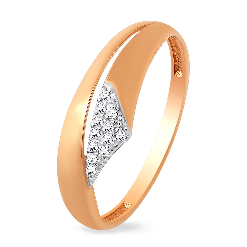 

Кольцо женское из красного золота с фианитом 585Gold 301009505, р. 18,5, 301009505