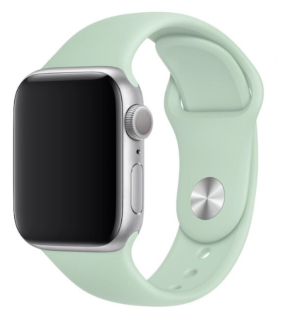 

Ремешок силиконовый для Apple Watch 38/40мм (59), светло-бирюзовый, на кнопке