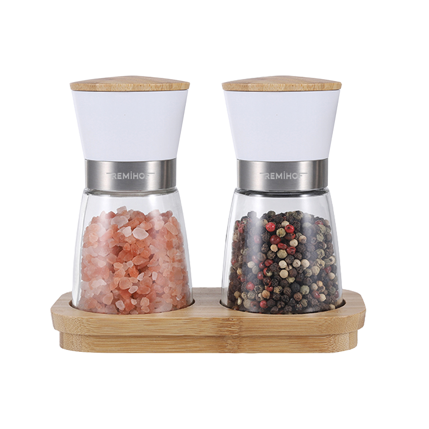 

Набор мельниц для специй Remihof Eklipse белый, 2 шт, Набор мельниц для специй Eklipse