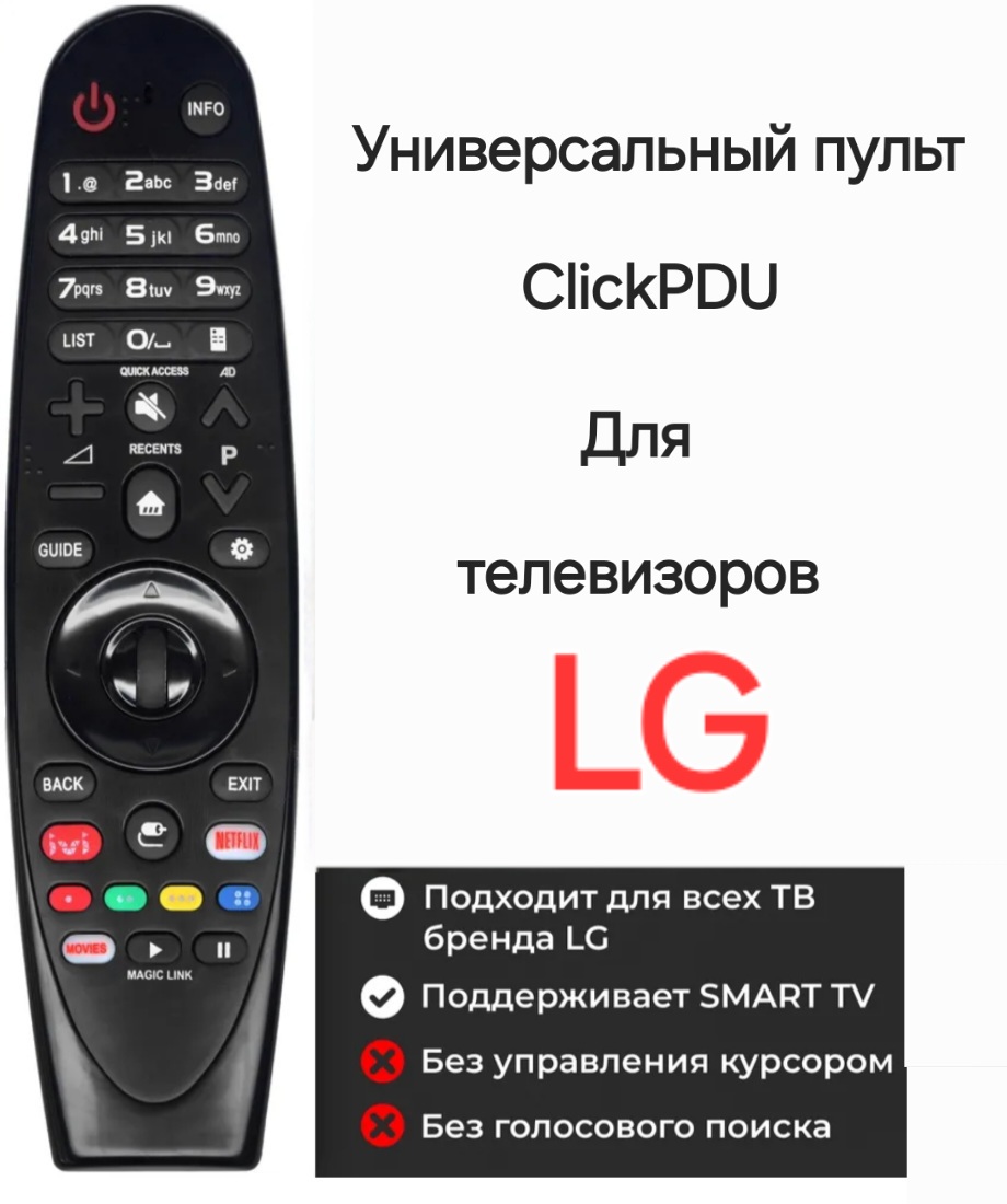 Пульт ДУ ClickPDU AN-MR19BA-IR Black 760₽