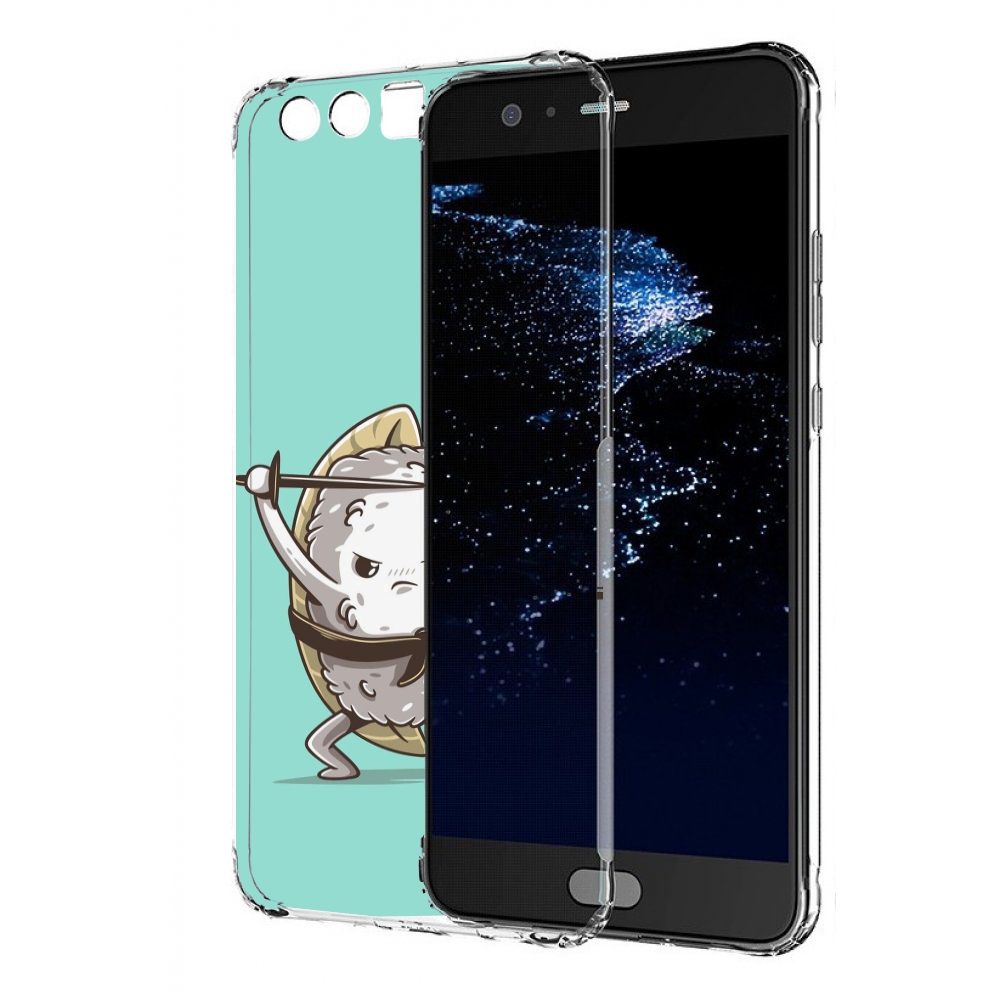 

Чехол бампер MyPads злой суши детский для Huawei P10 Plus против, Прозрачный, Tocco