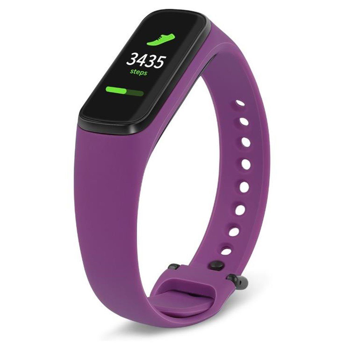 

Ремешок силиконовый для Xiaomi Mi Band 3/4 (10), сиреневый, на кнопке