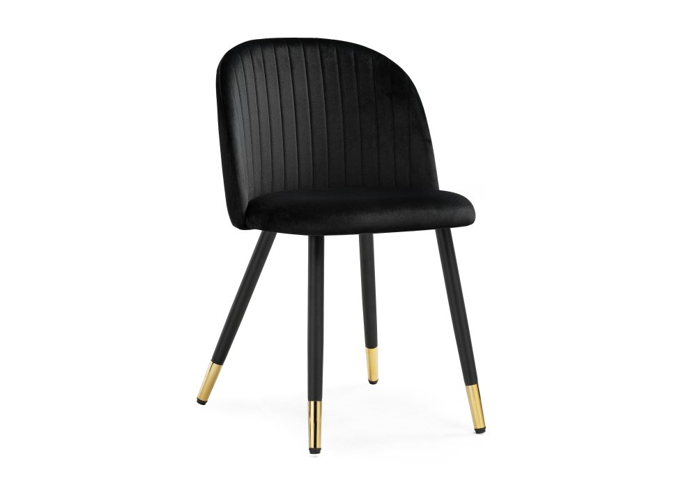 фото Стул woodville gabi black/black/gold