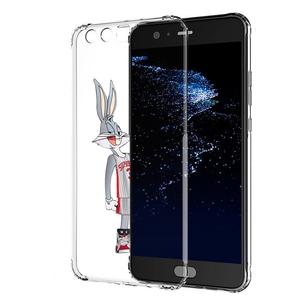 

Чехол бампер MyPads заяц-баскетболист женский для Huawei P10 Plu, Прозрачный, Tocco