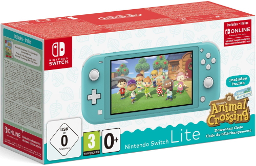 фото Игровая консоль nintendo switch lite animal crossing: new horizons turquoise