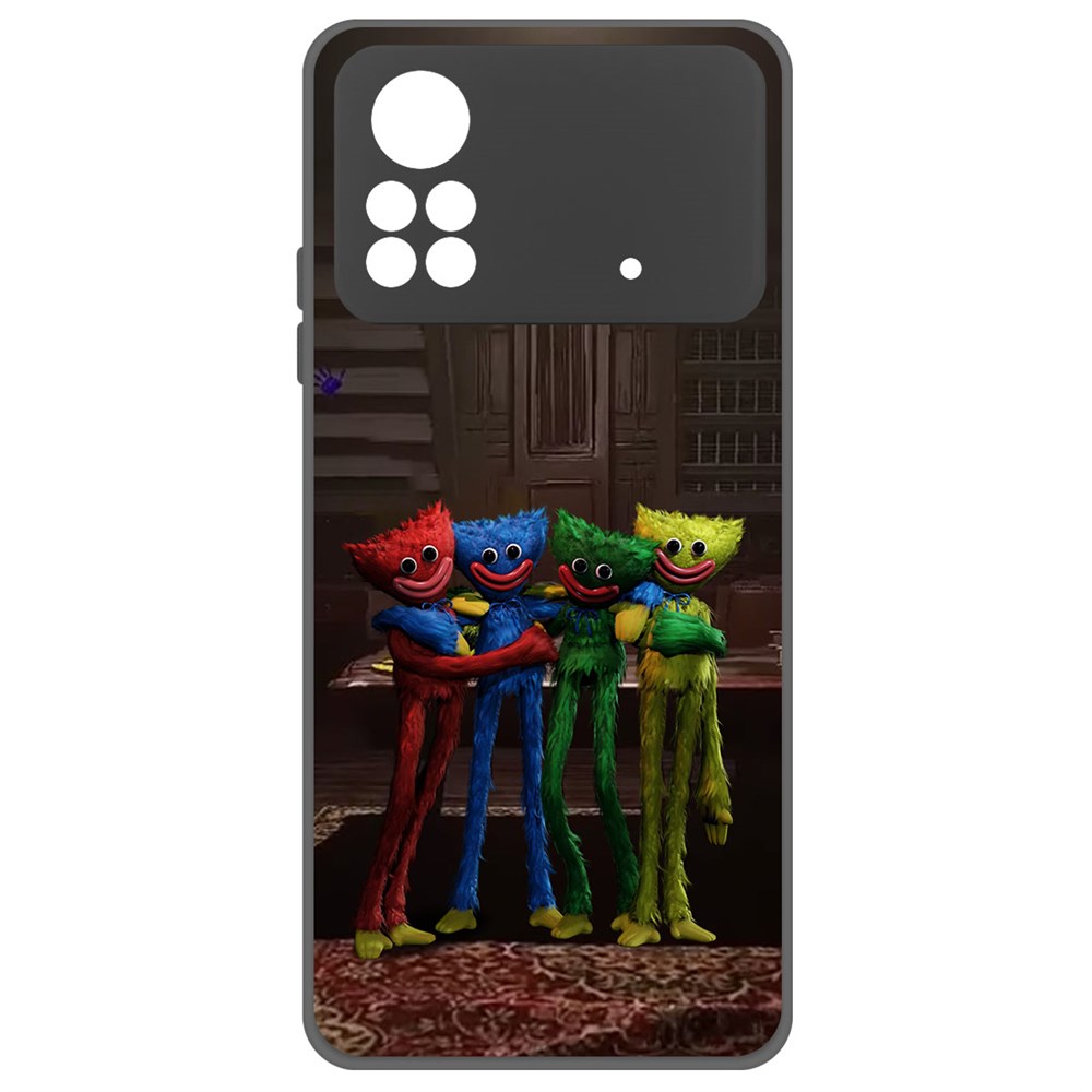

Чехол-накладка Софт Хаги Ваги - Мини-Хаги для Poco X4 Pro 5G, Черный