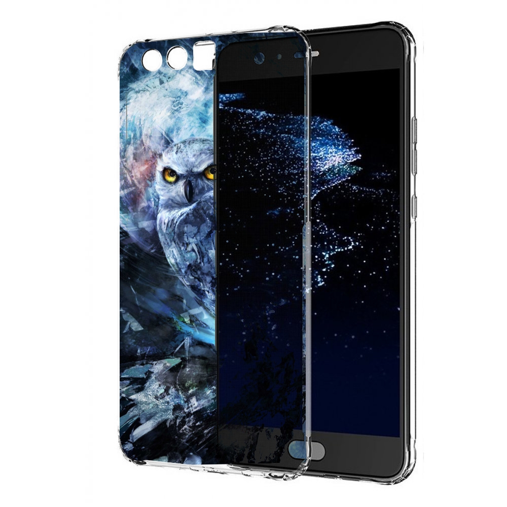 

Чехол бампер MyPads замороженная-сова для Huawei P10 Plus против, Прозрачный, Tocco