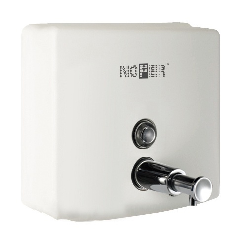 Дозатор для жидкого мыла белый Nofer 03004.W 1,2 литра