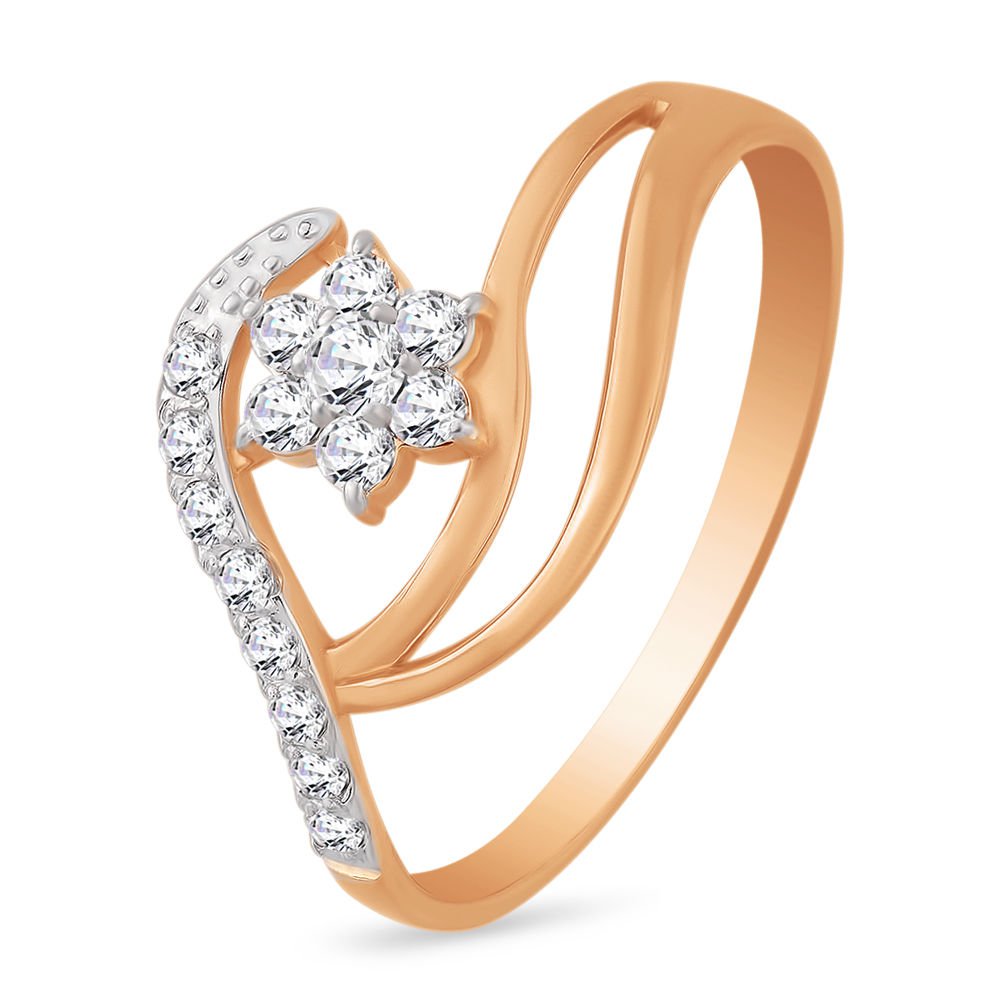 

Кольцо женское из красного золота с фианитом 585Gold 301009413, р, 301009413