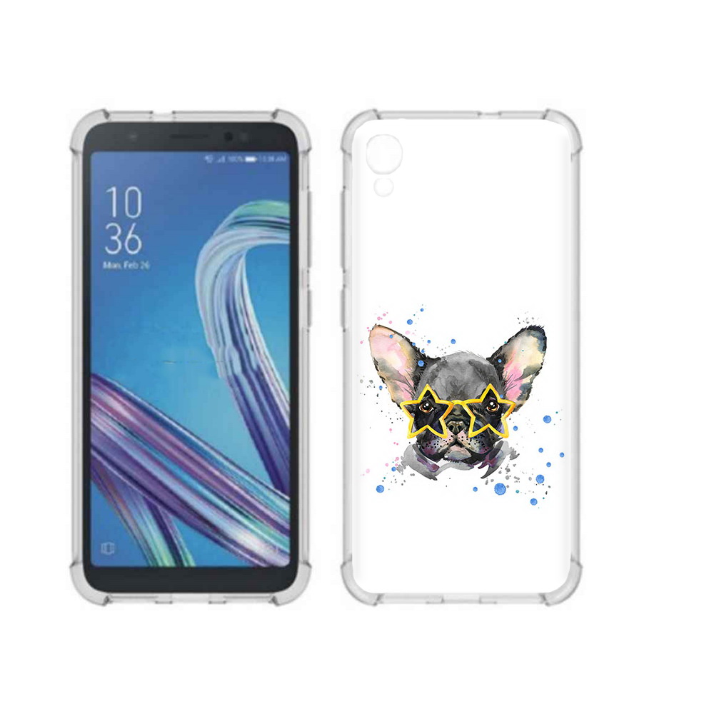 

Чехол MyPads Tocco для Asus ZenFone Live L1 (G552KL) буля в очках (PT113202.648.252), Прозрачный, Tocco